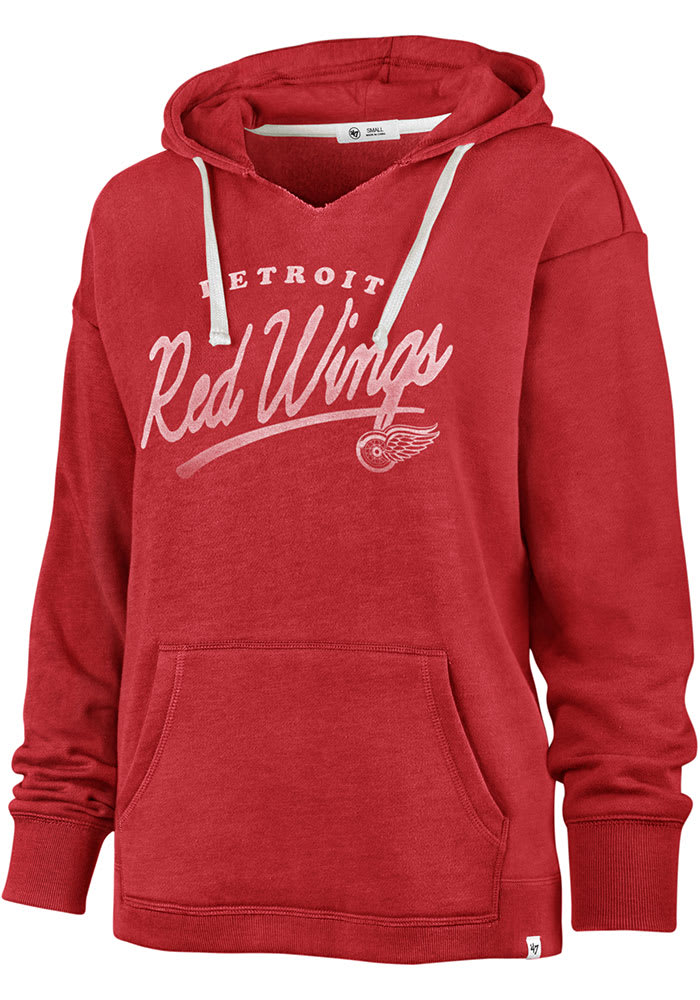 47 Detroit Red Wings Womens Red Kennedy Hooded Sweatshirt