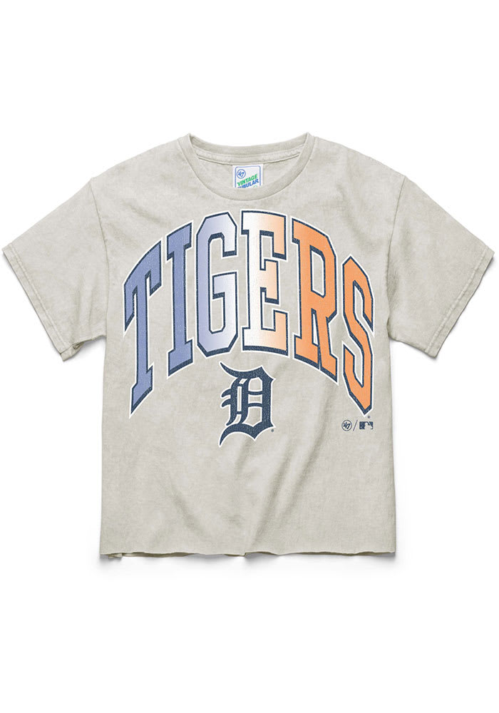 47 Detroit Tigers Womens White Tubular Short Sleeve T-Shirt