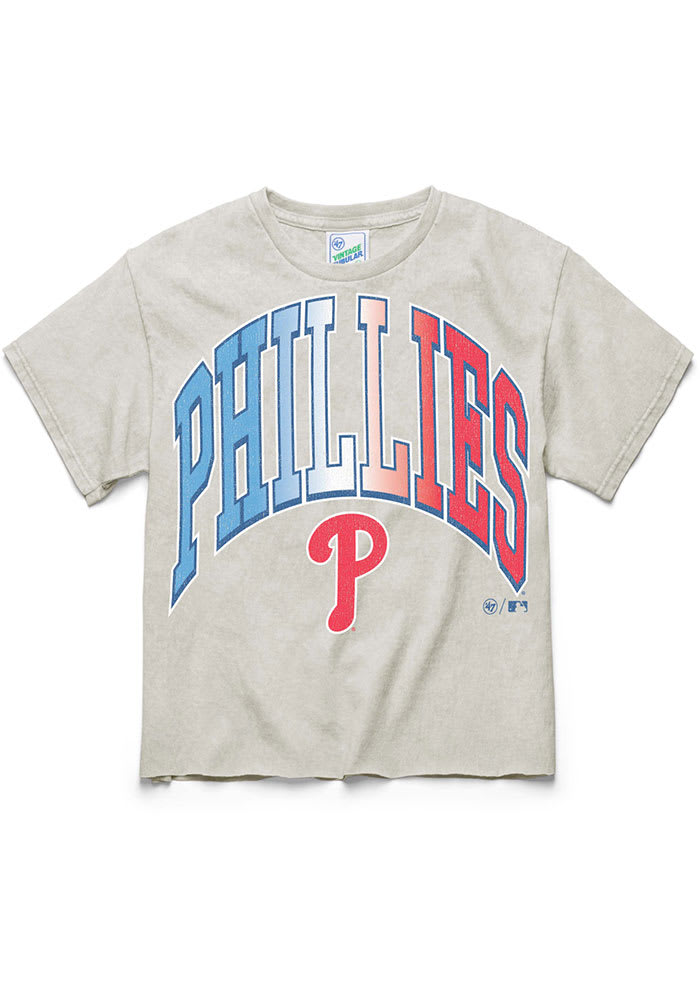 47 Women's Philadelphia Phillies White Harmonize Franklin T-Shirt