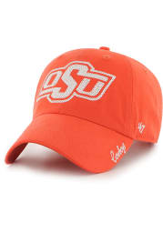 47 Oklahoma State Cowboys Orange Sparkle Clean Up Womens Adjustable Hat