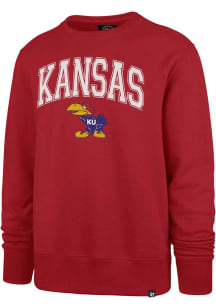 47 Kansas Jayhawks Mens Red Talk Up 1923 Long Sleeve Fashion Sweatshirt