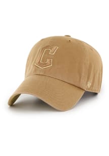 47 Cleveland Guardians Tonal Ballpark Clean Up Adjustable Hat - Brown