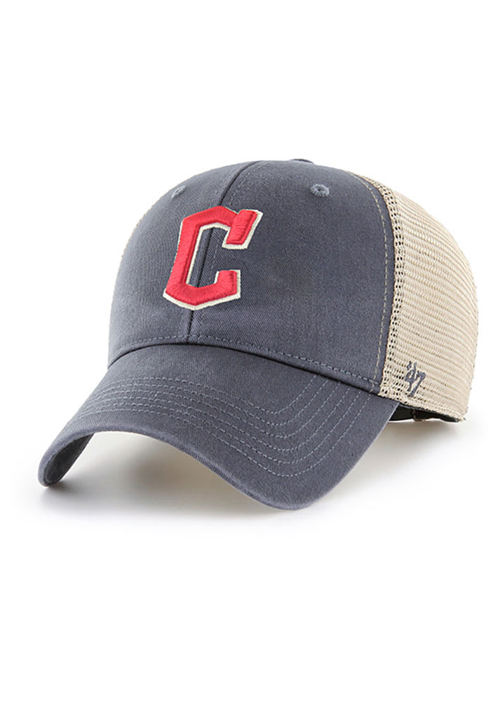 47 Cleveland Guardians C Logo Flagship Wash MVP Adjustable Hat - Navy Blue