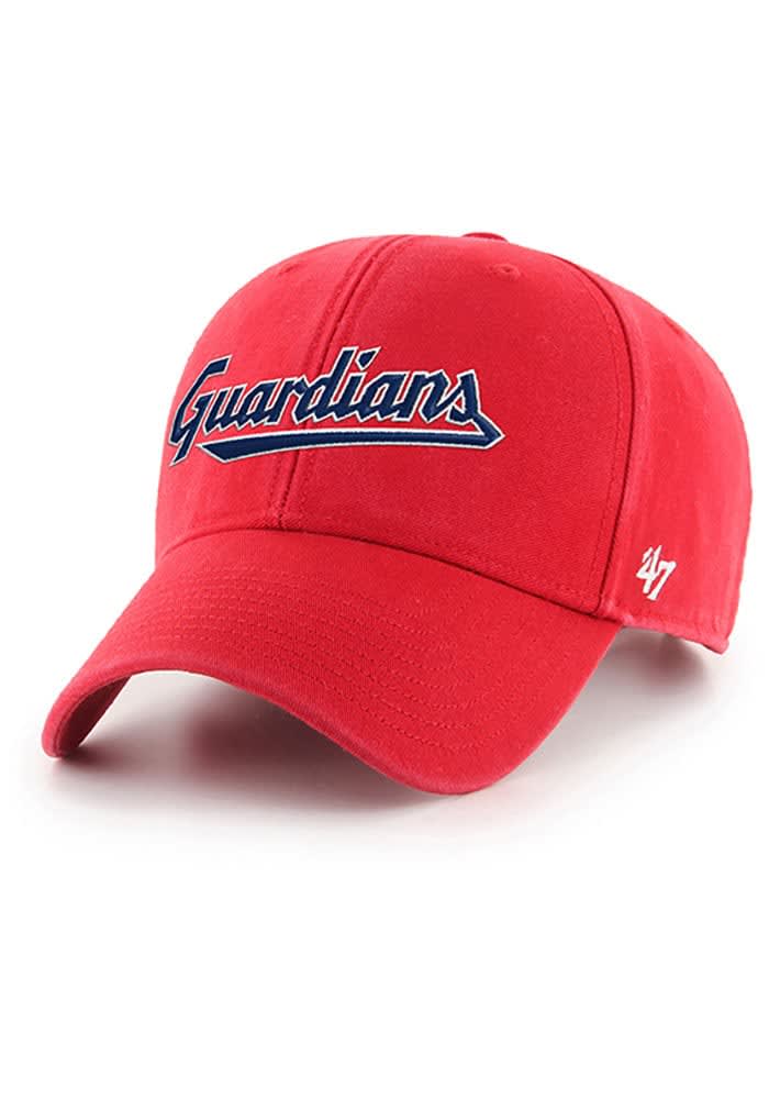 Men's Cleveland Guardians '47 Red Legend MVP Clean Up Adjustable Hat