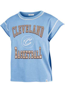 47 Cleveland Cavaliers Womens Blue Sound Up Short Sleeve T-Shirt