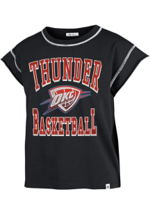 47 Oklahoma City Thunder Womens Black Sound Up Short Sleeve T-Shirt