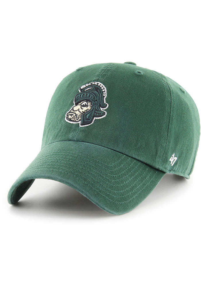 47 Michigan State Spartans GREEN Retro Clean Up Adjustable Hat