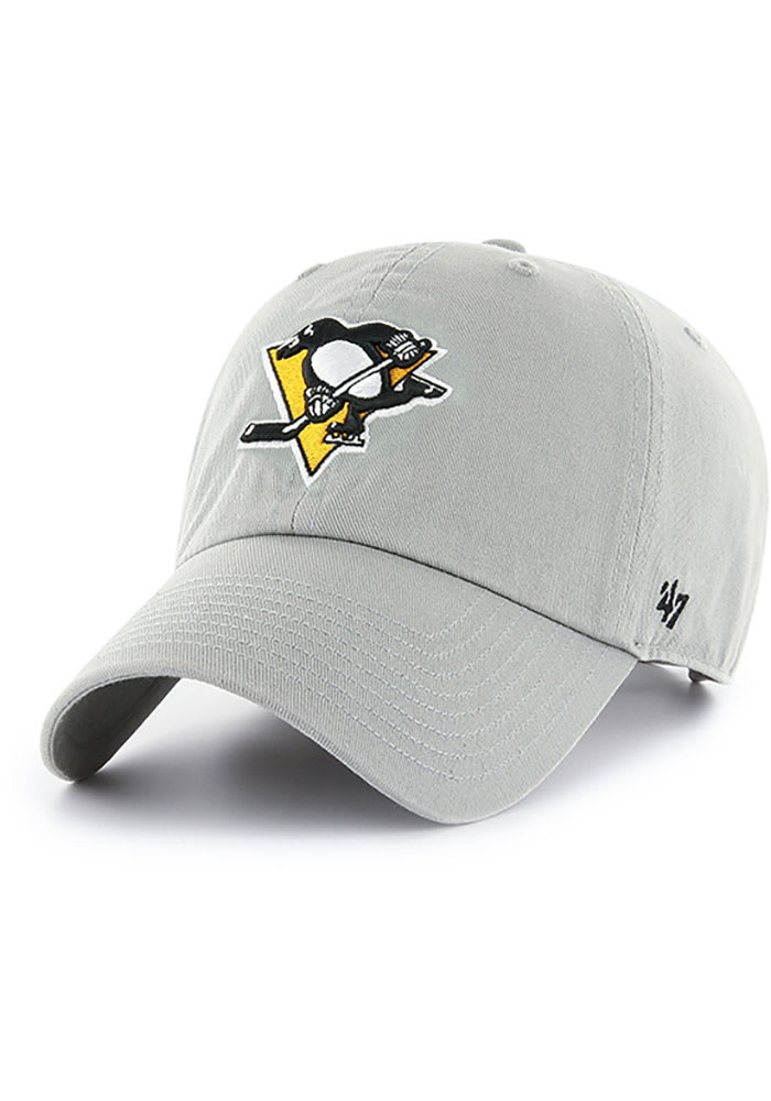 47 Pittsburgh Penguins Clean Up Adjustable Hat - Grey