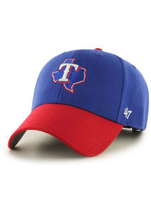 47 Texas Rangers 2T State Logo MVP Adjustable Hat - Blue
