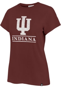 47 Indiana Hoosiers Womens Red Fineline Short Sleeve T-Shirt