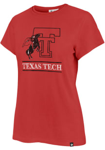 47 Texas Tech Red Raiders Womens Red Fineline Short Sleeve T-Shirt