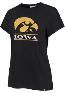 47 Iowa Hawkeyes Womens Black Fineline Short Sleeve T-Shirt