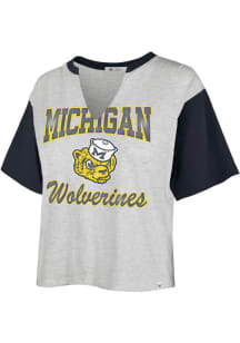 47 Michigan Wolverines Womens Grey Sandy Daze Short Sleeve T-Shirt