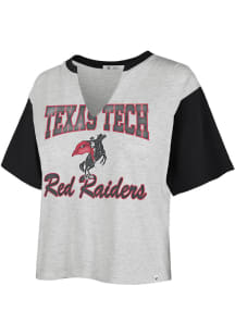 47 Texas Tech Red Raiders Womens Grey Sandy Daze Short Sleeve T-Shirt