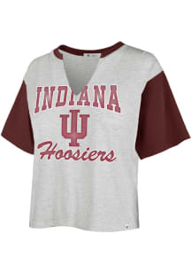 47 Indiana Hoosiers Womens Grey Sandy Daze Short Sleeve T-Shirt