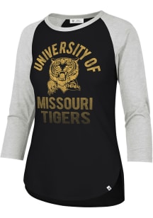 47 Missouri Tigers Womens Black University Fade LS Tee