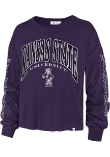 47 K-State Wildcats Womens Purple Skyler LS Tee
