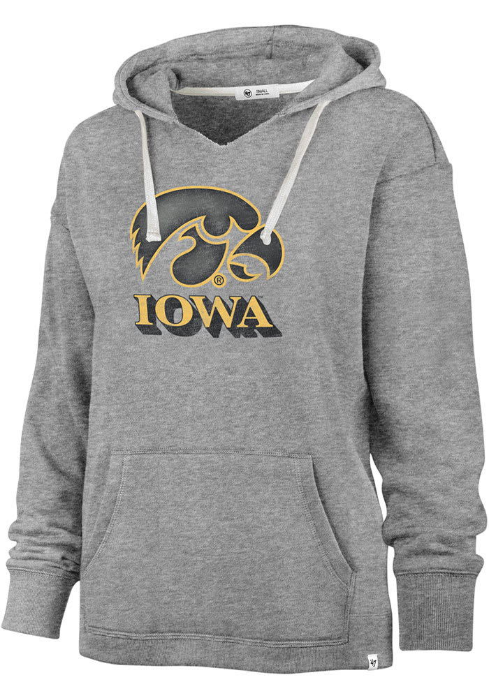 47 Iowa Hawkeyes Womens Grey Standout Hooded Sweatshirt
