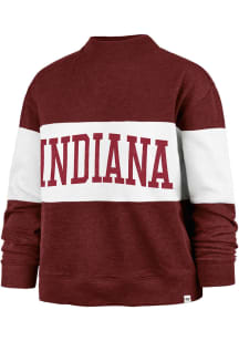 47 Indiana Hoosiers Womens Red Kinsey Crew Sweatshirt