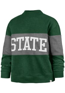 47 Michigan State Spartans Womens Green Kinsey Crew Sweatshirt