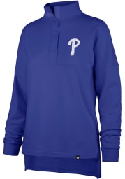 47 Philadelphia Phillies Womens Blue Boca 1/4 Zip Pullover