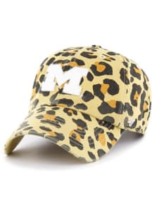 47 Michigan Wolverines Gold Bagheera Clean Up Womens Adjustable Hat