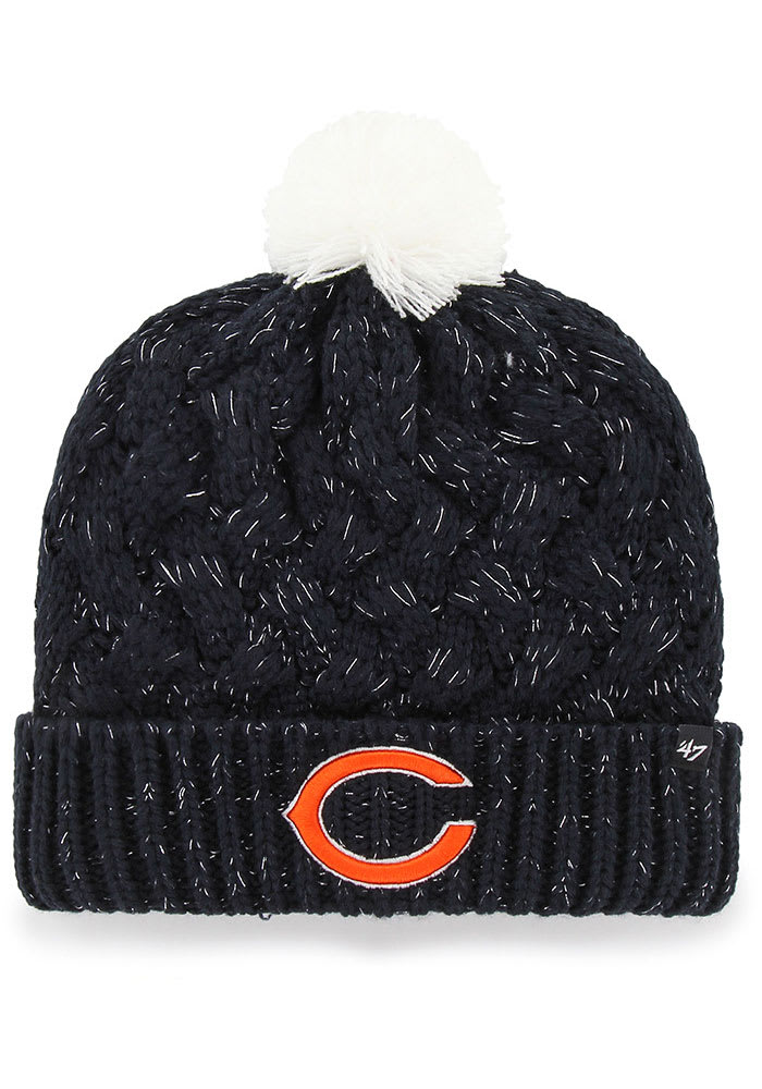 47 Chicago Bears Fiona Cuff Baby Knit Hat - Navy Blue
