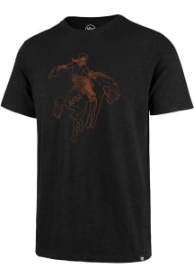 47 Oklahoma State Cowboys Black Grit Scrum Short Sleeve Fashion T Shirt