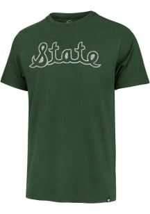 47 Michigan State Spartans Green Premier Franklin Short Sleeve Fashion T Shirt