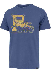 47 Pitt Panthers Blue Premier Franklin Short Sleeve Fashion T Shirt