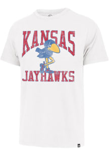 47 Kansas Jayhawks White Big Ups Franklin Short Sleeve Fashion T Shirt