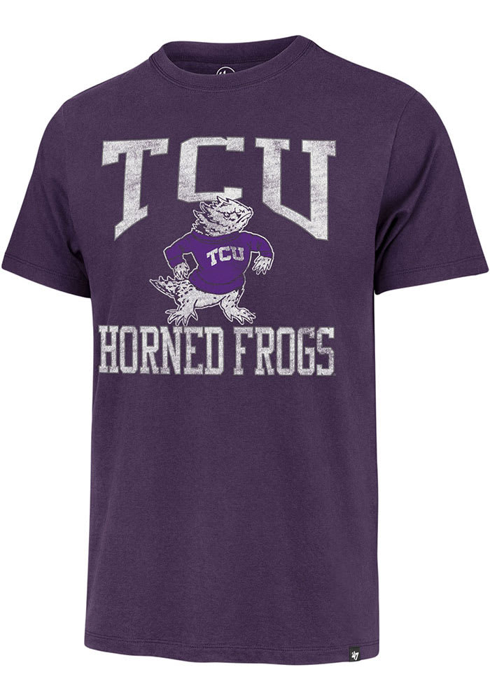 47 TCU Horned Frogs Purple Big Ups Franklin Short Sleeve Fashion T Shirt