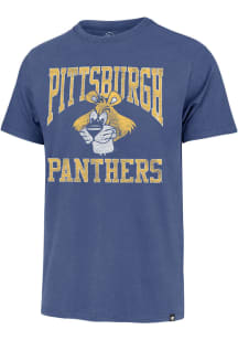 47 Pitt Panthers Blue Big Ups Franklin Short Sleeve Fashion T Shirt