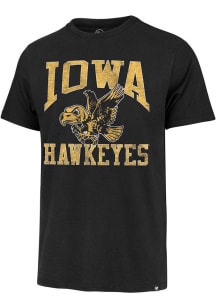 47 Iowa Hawkeyes Black Big Ups Franklin Short Sleeve Fashion T Shirt