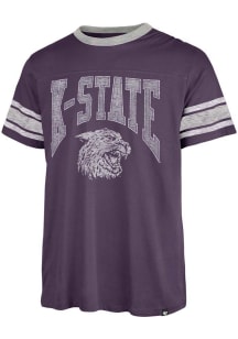 47 K-State Wildcats Purple Under Arch Over Pass Short Sleeve Fashion T Shirt