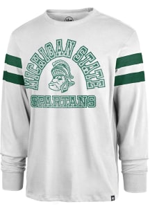 47 Michigan State Spartans White Power Thru Irving Long Sleeve Fashion T Shirt