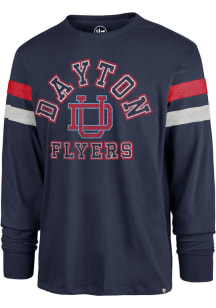 47 Dayton Flyers Blue Power Thru Irving Long Sleeve Fashion T Shirt