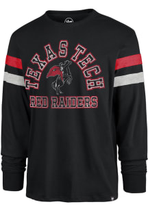 47 Texas Tech Red Raiders Black Power Thru Irving Long Sleeve Fashion T Shirt