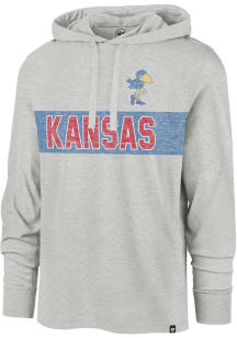 47 Kansas Jayhawks Mens Grey Field Franklin Fashion Hood