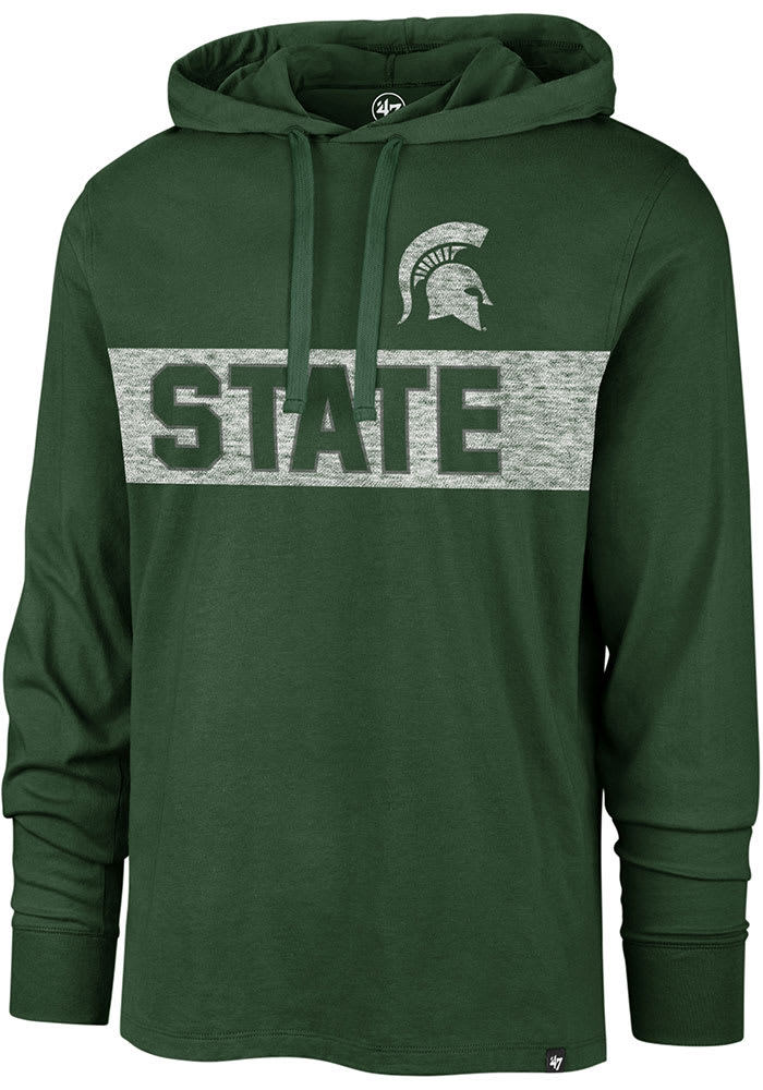 47 Michigan State Spartans Mens Green Field Franklin Fashion Hood