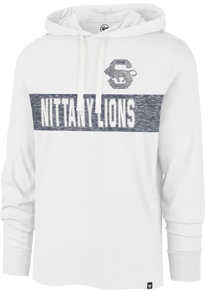 47 Men's Detroit Lions Grey Franklin Long Sleeve Hooded T-Shirt