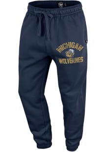 47 Michigan Wolverines Mens Navy Blue Trailside Jogger Fashion Sweatpants