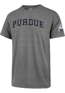 47 Purdue Boilermakers Grey Franklin Fieldhouse Short Sleeve Fashion T Shirt