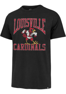 47 Louisville Cardinals Black Big Ups Franklin Short Sleeve Fashion T Shirt