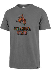 47 Oklahoma State Cowboys Grey Landmark Scrum Short Sleeve Fashion T Shirt