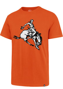 47 Oklahoma State Cowboys Orange Imprint Super Rival Short Sleeve Fashion T Shirt