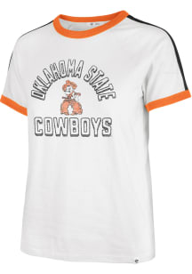 47 Oklahoma State Cowboys Womens White Sweet Heat Peyton Short Sleeve T-Shirt