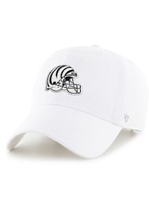 47 Cincinnati Bengals Alt Helmet No Loop Clean Up Adjustable Hat - White