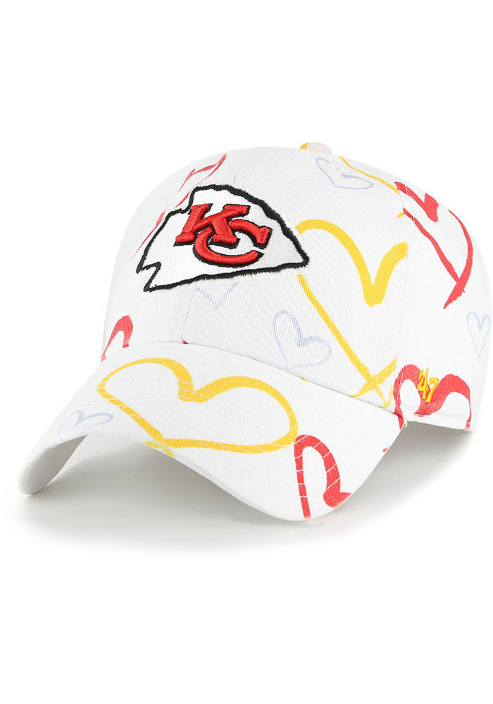 47 Kansas City Chiefs White Adore Clean Up Youth Adjustable Hat
