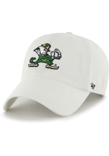 47 Notre Dame Fighting Irish Clean Up Adjustable Hat - White